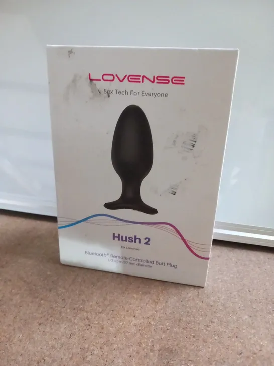 BOXED LOVENSE HUSH 2 BLUETOOTH REMOTE CONTROLLED BUTT PLUG