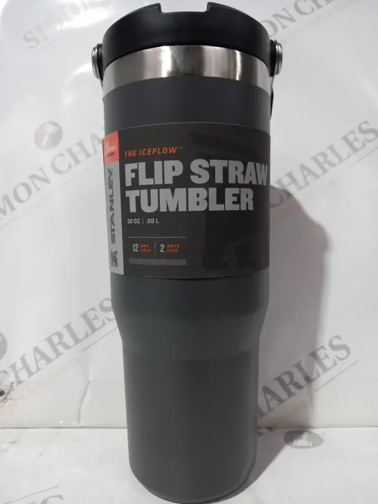 STANLEY CLASSIC SERIES THE ICEFLOW FLIP STRAW TUMBLER IN GREY