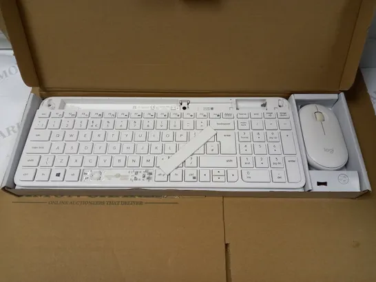 LOGITECH WHITE SLIM KEYBOARD