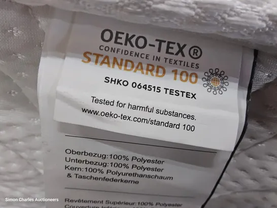 BAGGED 6' SUPER KINGSIZE OKEO-TEX STANDARD 100 MATTRESS 