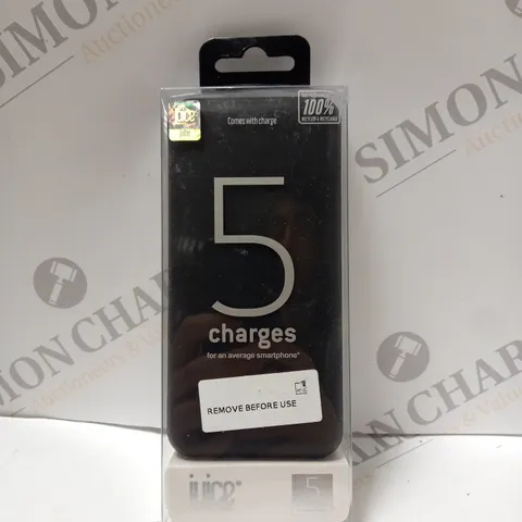 BOXED JUICE PORTABLE CHARGER WITH 5 CHARGES