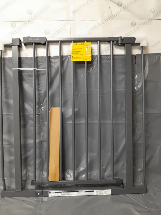 BOXED AVA METAL SAFETY GATE 75-81CM - CHARCOAL - COLLECTION ONLY 