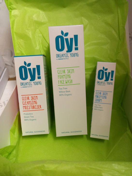 ORGANIC YOUNG "OY" BY GREEN PEOPLE CLEANSING WASHES AND SERUM