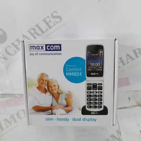 MAXCOM COMFORT MM824 MOBILE FLIP PHONE - RED