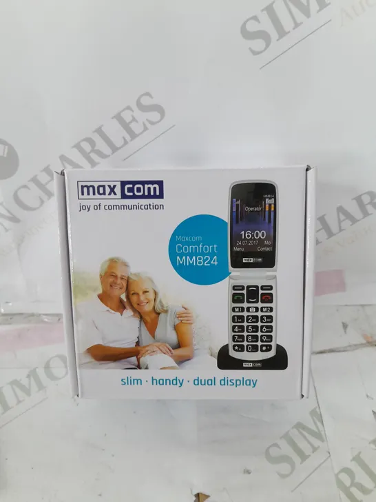 MAXCOM COMFORT MM824 MOBILE FLIP PHONE - RED