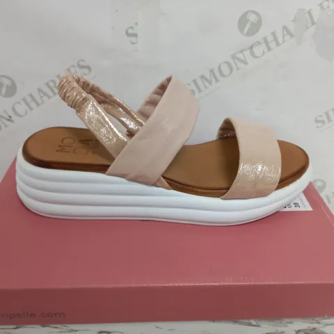 BOXED MODA IN PELLE NICCO CAMEO METALLIC SANDLES SIZE 39 