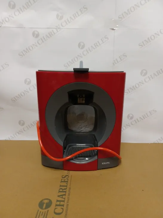 KRUPS NESCAF DOLCE GUSTO OBLO MANUAL COFFEE MACHINE RED