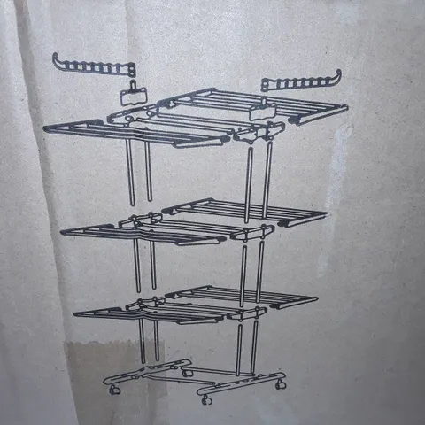 BOXED GREY CLOTHES AIRER