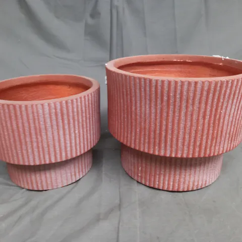 INNOVATORS SET OF 2 ROUND TIERED PLANTERS