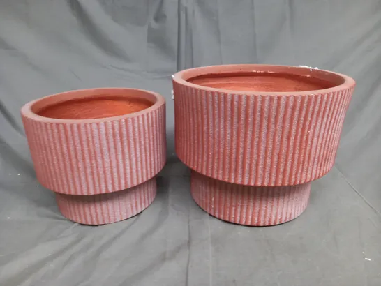 INNOVATORS SET OF 2 ROUND TIERED PLANTERS