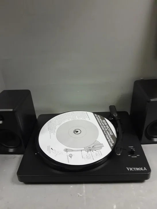 BOXED VICTROLA ITUT-420 MODERN BLUETOOTH STEREO TURNTABLE 