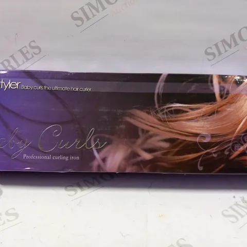 BOXED HER STYLER BABY CURLS PROFESSIONAL CURLING IRON 