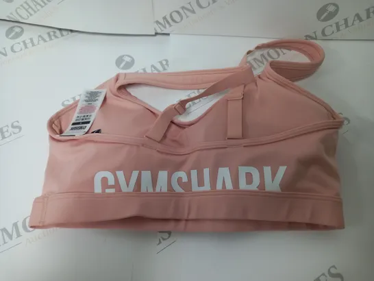 GYMSHARK SPORTS BRA IN FLESH PINK - SMALL