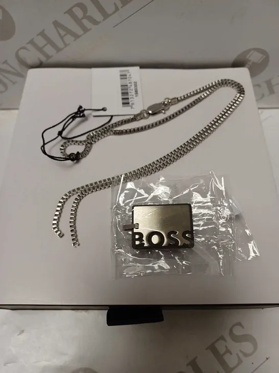 HUGO BOSS GENTS ID STAINLESS STEEL NECKLACE  RRP £89