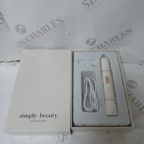 SIMPLY BEAUTY 2 IN 1 SUPER SMOOTH FACE & BROWS HAIR REMOVER, WHITE