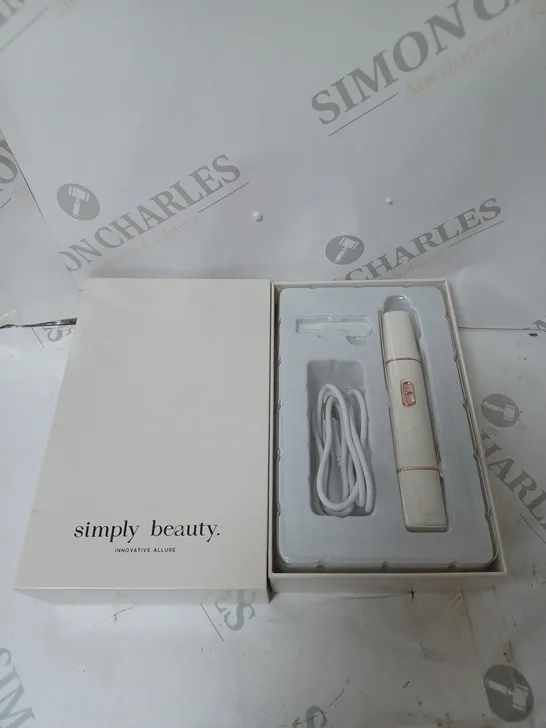 SIMPLY BEAUTY 2 IN 1 SUPER SMOOTH FACE & BROWS HAIR REMOVER, WHITE