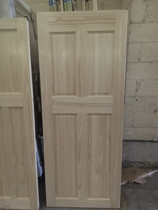 VICTORIA 4 PANEL SQUARE CLEAR PINE FIRE DOOR INTERNAL DOOR 2040×826MM