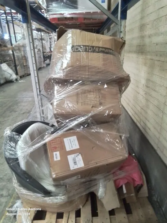 PALLET CONTAINING VARIOUS FURNITURE PARTS CHAIR PARTS ETC.