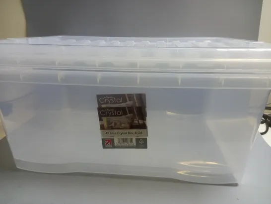 SET OF 2 WHAM CRYSTAL 45 LITRE CRYSTAL BOX & LID 