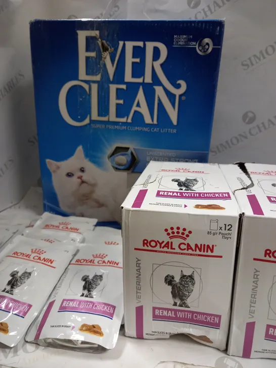 ROYAL CANIN WET FOOD POUCHES FOR CATS AND CAT LITTER 