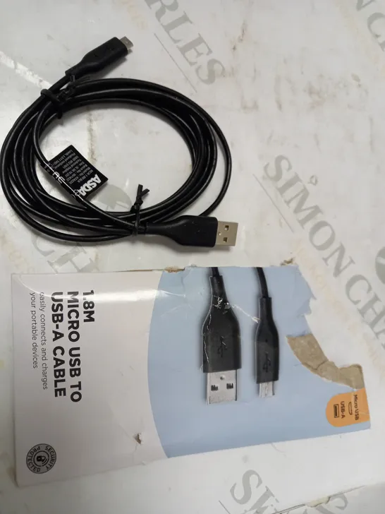 ASDA TECH 1.8M MICRO USB TO USB-A CABLE