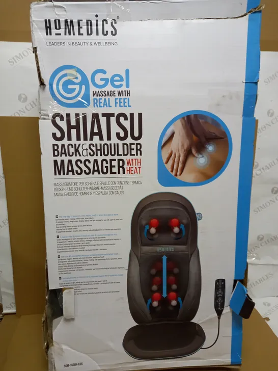 BOXED HOMEDICS SHIATSU BACK AND SHOULDER MASSAGER WITH HEAT SGM-160H-EUX