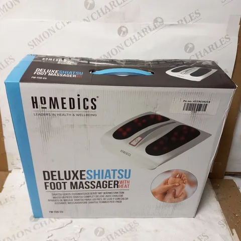 BOXED HOMEDICS DELUXE SHIATSU FOOT MASSAGER WITH HEAT FM-TS9-EU