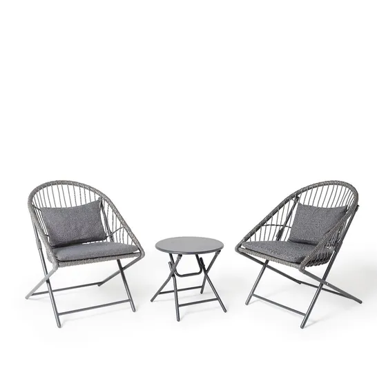 OUTLET INNOVATORS COLLAPSIBLE 3 PIECE HOLLY BISTRO SET - COLLECTION ONLY