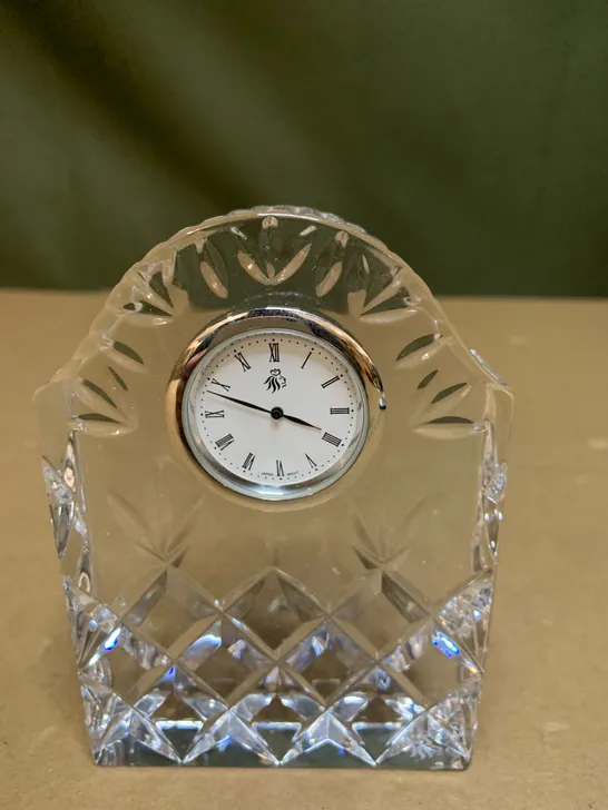 SMALL CRYSTAL MANTLE CLOCK