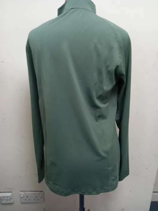 GYM CASTLE GREEN QUARTER ZIP - SIZE SMALL