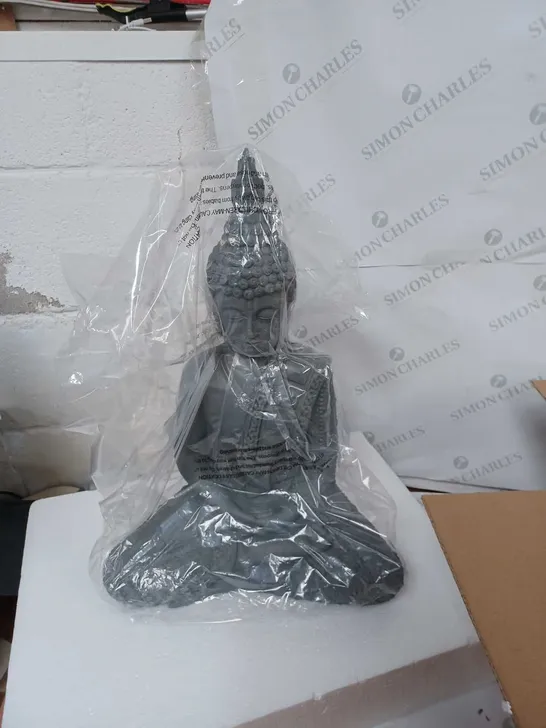 BUDDHA STATUE DECORATION GREY