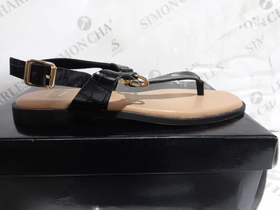 DUNE LONDON BLACK SANDAL SIZE 6