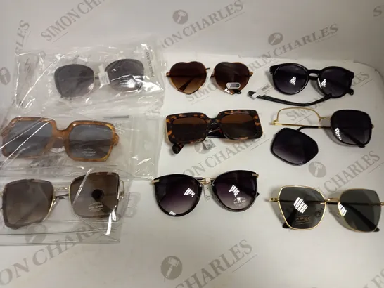 LOT OF 9 PAIRS OF SUNGLASSES RRP £172