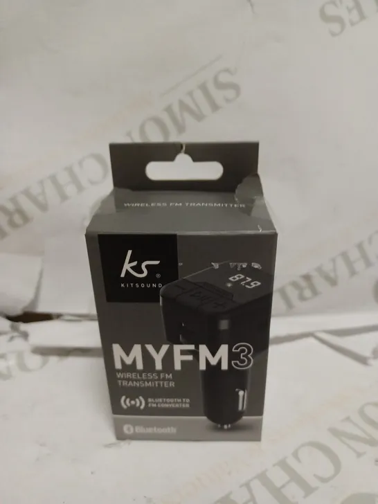 BOX TO CONTAIN APPROX. 20 X MIXED KITSOUND MYFM WIRELESS TRANSMITTERS & AUDIO CONVERTORS, MIXTURE OF BOXED AND LOOSE 