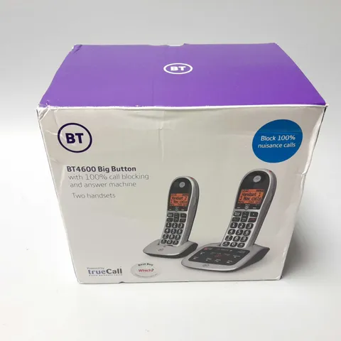 BOXED BT4600 BIG BUTTON TWIN HANDSETS