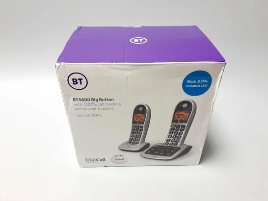 BOXED BT4600 BIG BUTTON TWIN HANDSETS