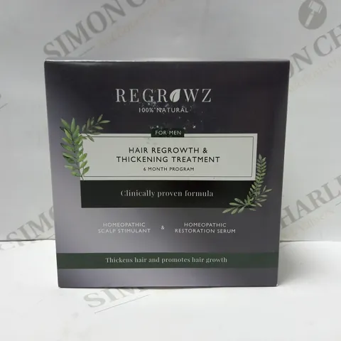 REGROWZ HAIR REGROWTH & THICKENING TREATMENT SIX MONTH PROGRAM FOR MEN