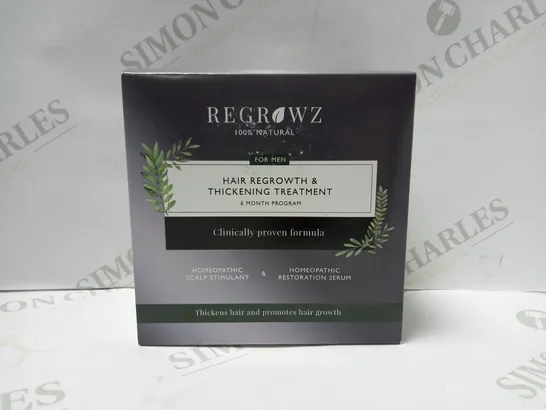 REGROWZ HAIR REGROWTH & THICKENING TREATMENT SIX MONTH PROGRAM FOR MEN