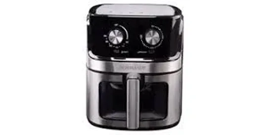 A BOXED TTAF-501MST AIR FRYER IN BLACK 