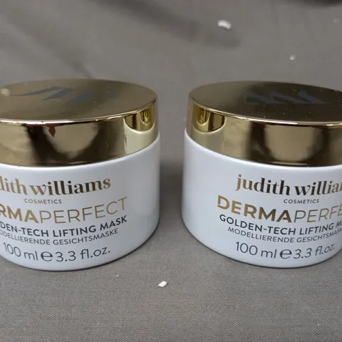 BOXED SET OF 2 JUDITH WILLIAMS DERMA PERFECT GOLDEN-TECH LIFTING MASK