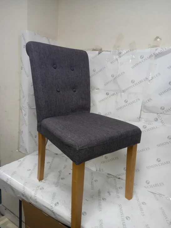 SET OF 2 GREY DINING CHAIRS - COLLECTION ONLY