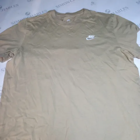 NIKE LOGO BIEGE T-SHIRT SIZE M