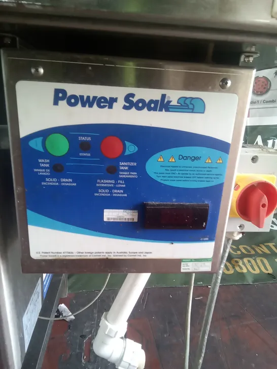 COMMERCIAL POWER SOAK WASH STATION 