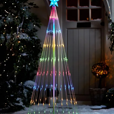 BOXED 5.5FT WATERFALL LED INDOOR/OUTDOOR CHRISTMAS TREE LIGHT - COLLECTION ONLY