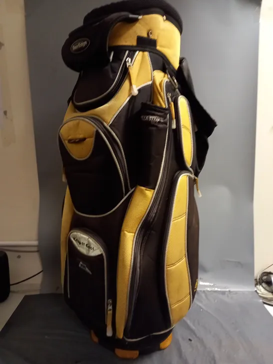 TOUR EDGE GEO MAX GOLF BAG IN BLACK/YELLOW