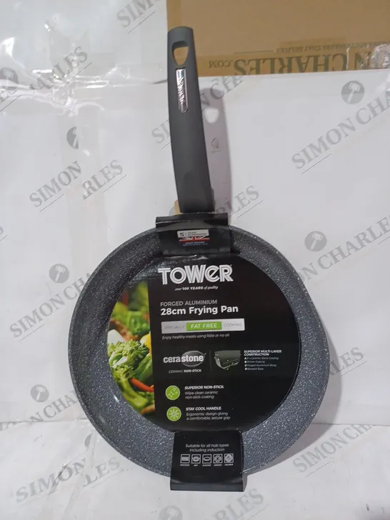 BOXED TOWER FORGED ALUMINIUM 28CM FRYING PAN