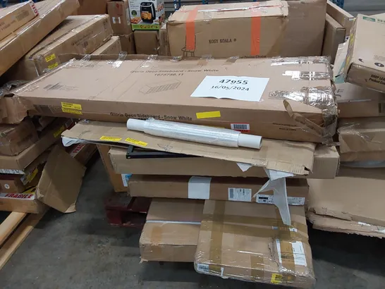 PALLET OF ASSORTED FURNITURE PARTS