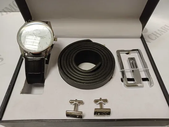 GENEVA WRISTWATCH GENT'S GIFT SET 