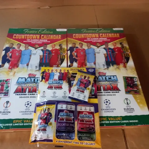 TWO SEALED MATCH ATTACKS ADVENT CALENDERS AND MAGAZINE