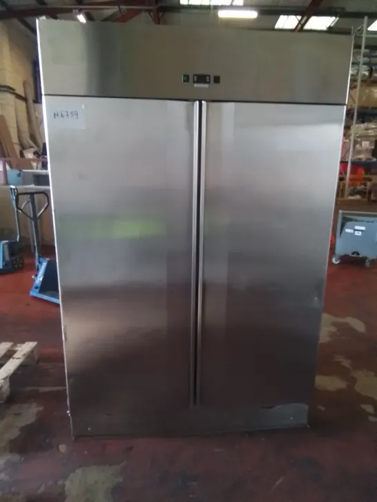 POLARIS COMMERCIAL SPA-TN-140 STAINLESS DOUBLE DOOR REFRIGERATED FOOD STORAGE UNIT